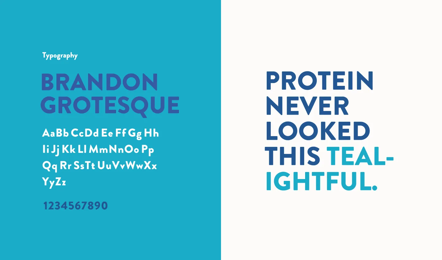 Brandon Grotesque typography specimen